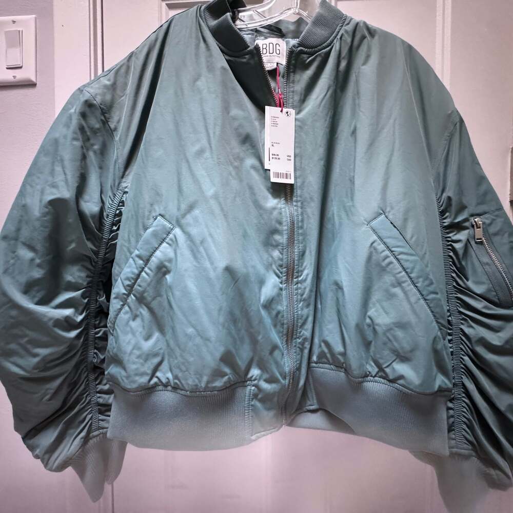 Urban Outfitters BDG Charlie Barrel Sleeve OVERSIZED Bomber Jacket - XS -NWT